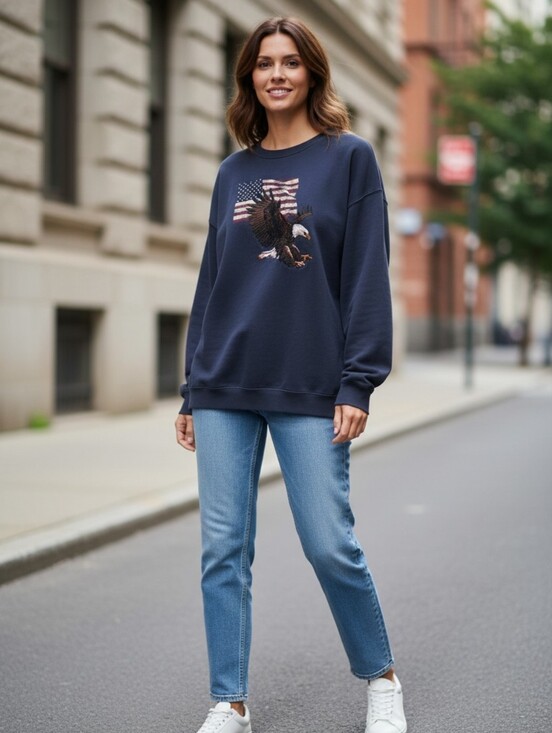 croft & barrow Sweaters - Croft & Barrow Americana Sweatshirt